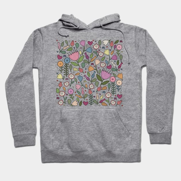 Floral pattern Hoodie by valentinahramov